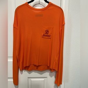 4/$25 Buccaneers waffle crop top long sleeve size small by Junk Food